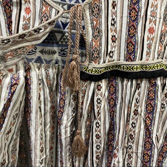 Umgee tie front vest Size Large BOHO - Picture 8 of 10